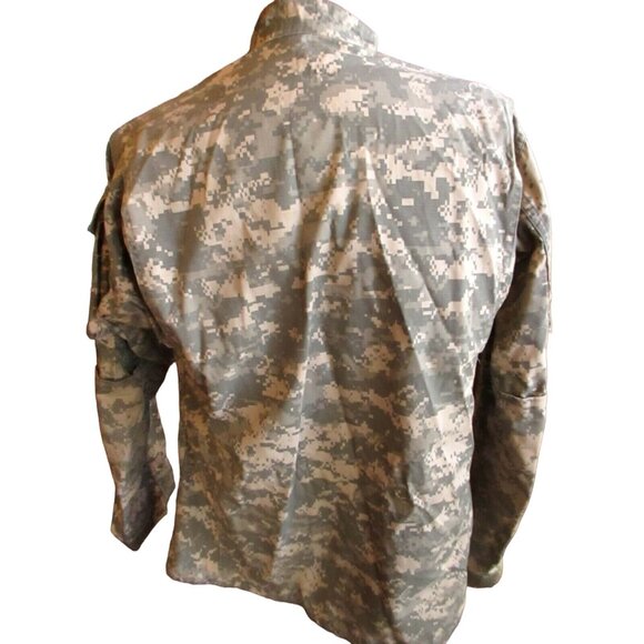 Medium X-Long U.S. Army Combat Uniform Jacket Digital Camo Ripstop Nylon Cotton - Picture 2 of 6